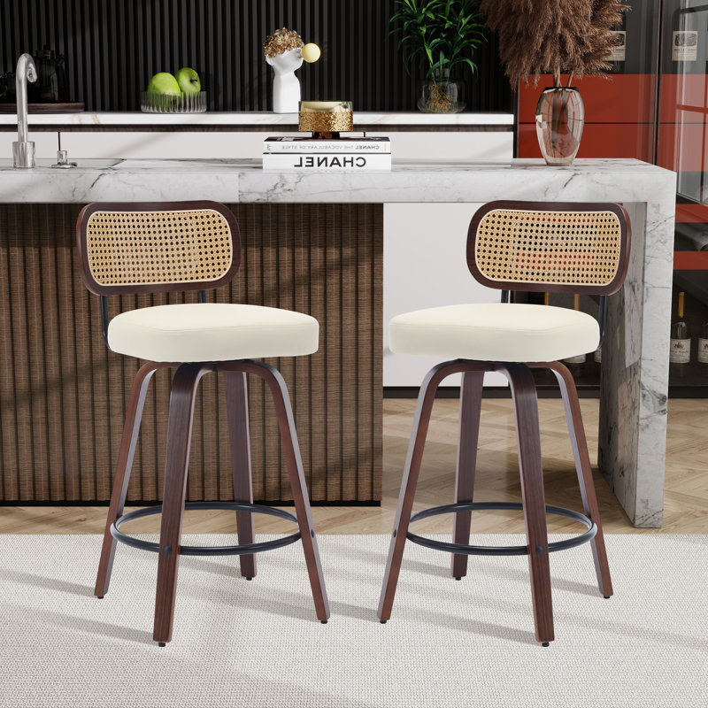 Tabouret de bar 25,58 po, Beige