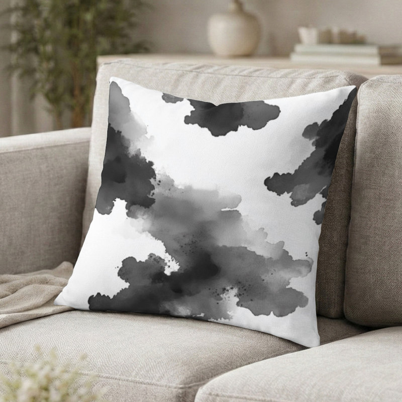 Coussin décoratif abstrait Abstract, H 20 po x l 20 po