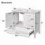 Meuble-lavabo moderne 36 po avec cadre en pin massif, 1 porte à fermeture douce et 3 tiroirs, armoire de rangement moderne-1659454977