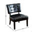 Fauteuil d'appoint capitonné en cuir avec sièges surdimensionnés Roundhill Furniture, brun-814558674