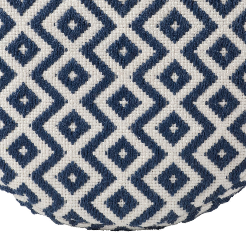 Repose-pieds Destina, Bleu marine / polyester ivoire