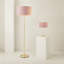 Dadiva Brushed Chrome Stem Table Lamp with Velvet Reni Shade-1570921150-1570921149-1570921151
