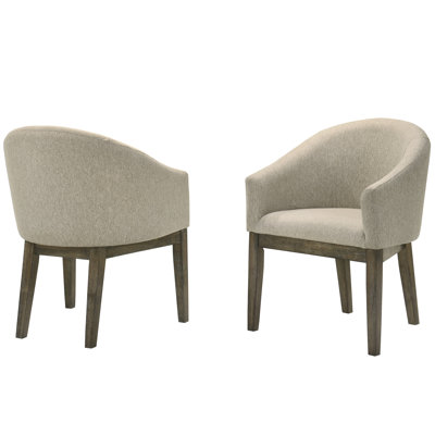 McKinleyville 2 Pieces Rounded Back Dining Side Chair 