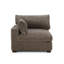 Upholstered Faux Rabbit Fur Flannel Armchair with Pillow Back, One Arm Single Chair Module Part For Sectional Sofa-1550136932