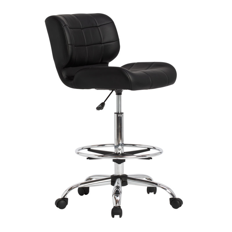 Inbox Zero Creasy Vinyl Drafting Chair