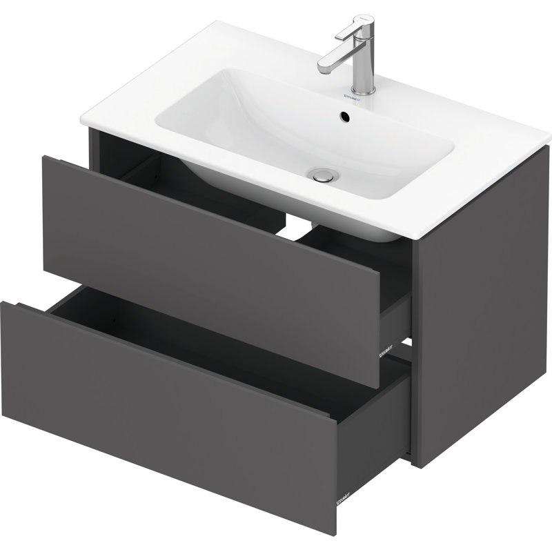 Base de meuble-lavabo simple 32,25 po Duravit, Graphite mat