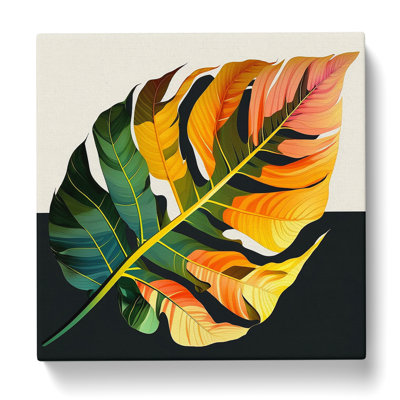 Tropical Leaf - Wrapped Canvas