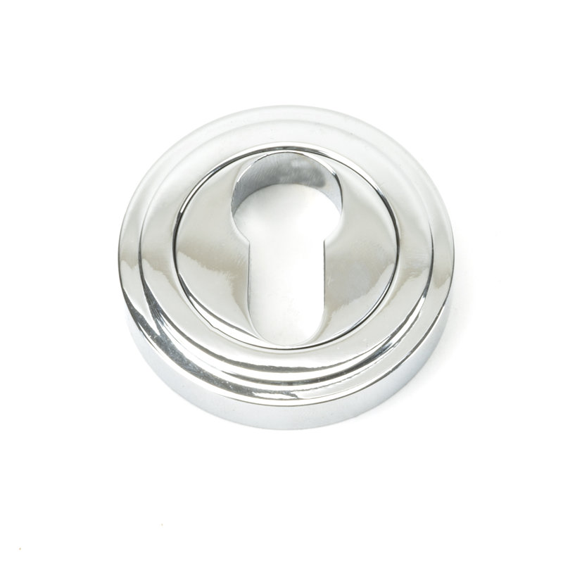 Euro Escutcheon Door Accessory, Polished Chrome