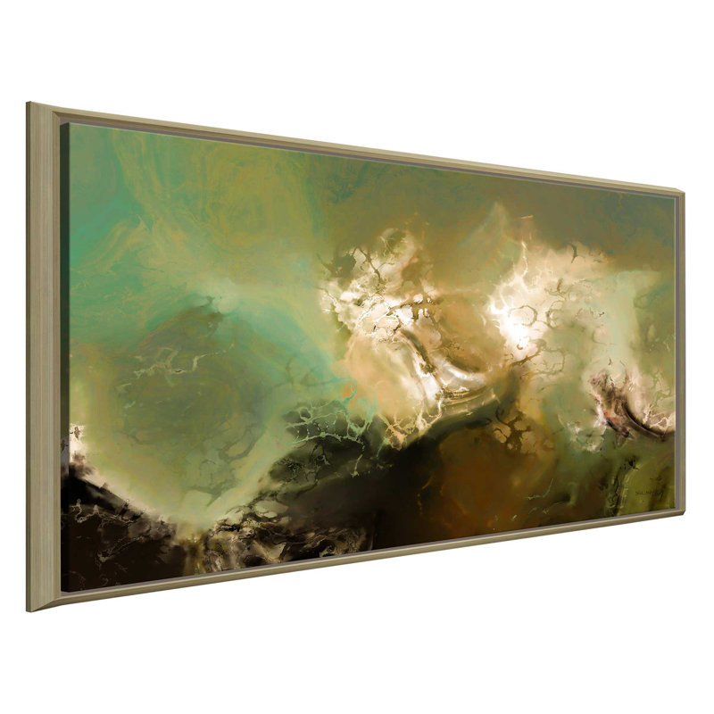 «Torment», reproduction sur toile, H 21,5 po x l 33,5 po x P 2 po, Cadre flottant champagne