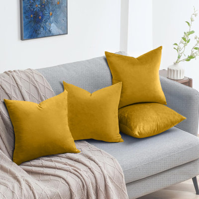 Luxury Square Throw Cushion Cover Pad Decorative set of 4