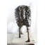 Sculpture en aluminium en forme de mouton en aluminium bronze foncé patiné 46 po x 17 po x H 34 po
