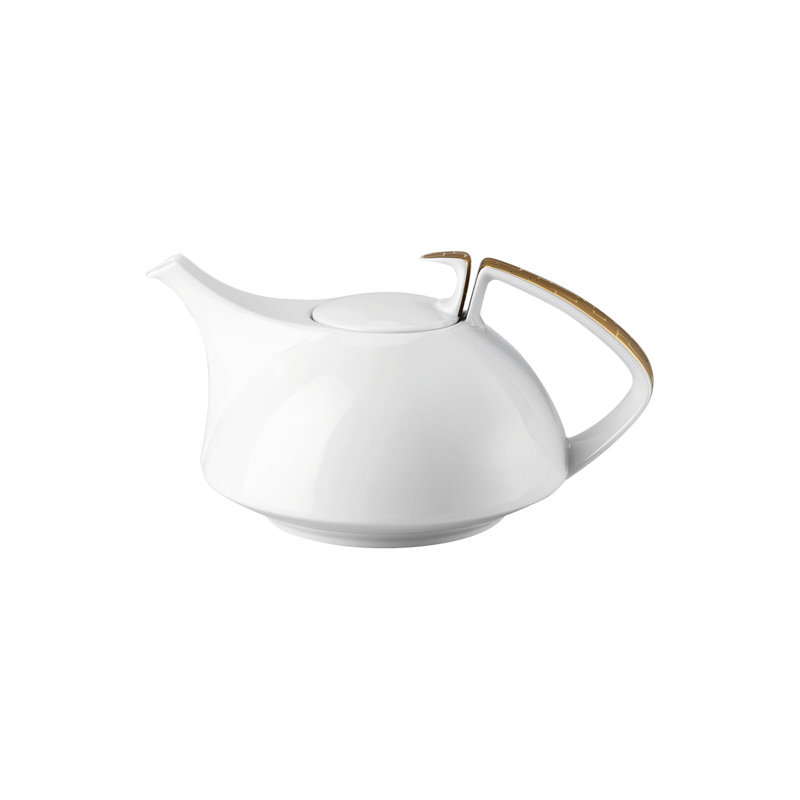 TAC Porcelain Teapot, Silver, 45.75 oz.