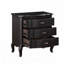 Table de chevet au fini noir antique-688378397