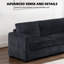 Canapé modulaire réversible avec console de chargement USB-108280931