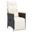 Chaise de jardin inclinable en PE rotin avec repose-pieds réglables simples-1129230285-1127970326