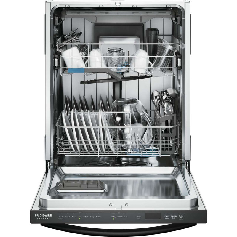 Lave-vaisselle à commande numérique 24 po 47 dBA Frigidaire Gallery, Acier inoxydable noir