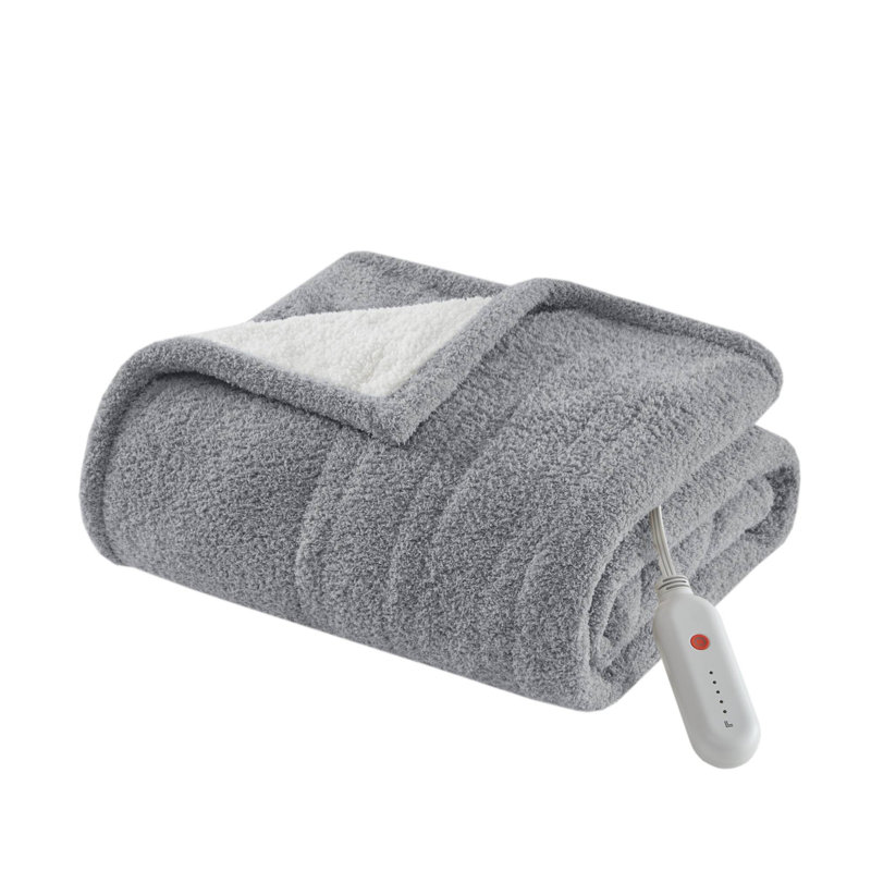Jeté chauffant Amira Dream Soft,  Brun