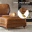 Chaise longue en cuir véritable huilé avec roulettes Elysia-2018433567