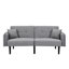 Lit pliant gris avec fonction sonore, multifonctionnel pour toutes les scènes, lecture audio sans fil, assemblage facile et peu encombrant, sécurité ergonomique, système stéréo de 87,37 lb. N'importe où. Plongez dans la musique,
