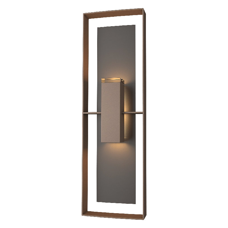 Shadow Box Flush Mount Outdoor Wall Sconce, Coastal Oil Rubbed Bronze, Coastal Bronze, No