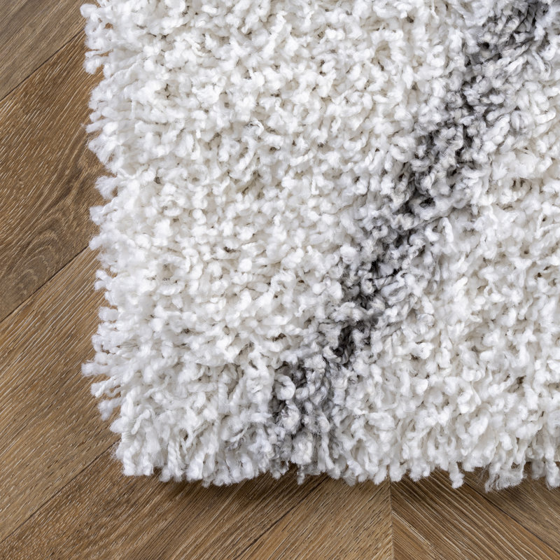 Tapis marocain à poils longs Arteta, Rectangle 3 pi 2 po x 5 pi