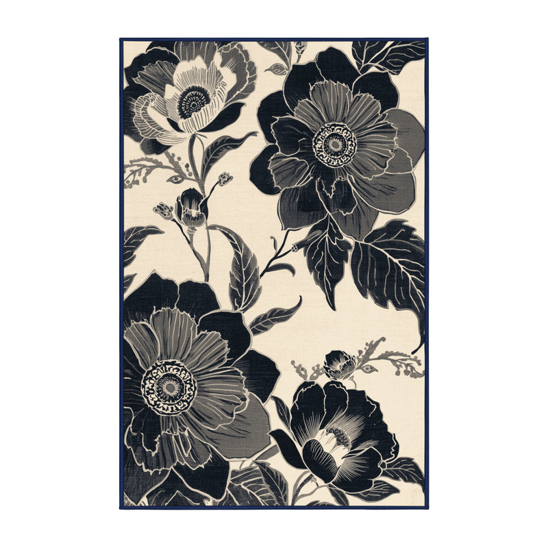 Tapis oriental beige lavable à la machine Pauleta, 4 x 6