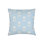 Light Grey Block Print Linen Pillow 14x20 with Down Alternative Insert