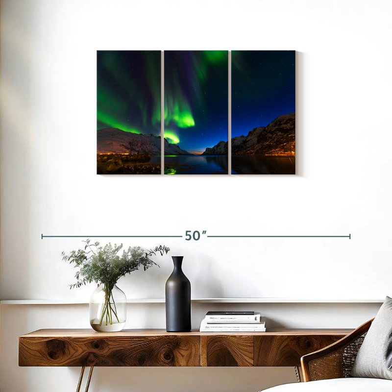 Alvord Ersfjord Northern Lights, H 20 po x l 33 po