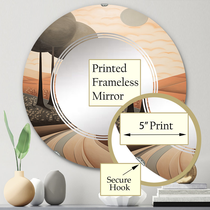 Miroir mural Bradenton, 24 po x 24 po