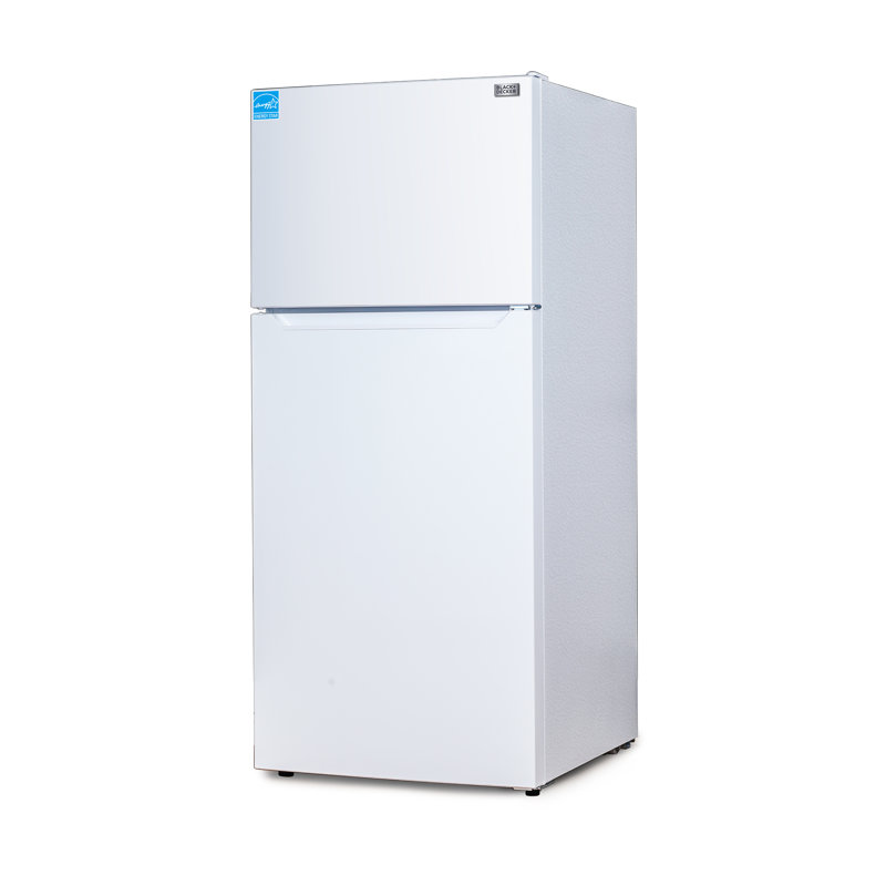 BLACK+DECKER 18.1 Cu. Ft. Top Mount Refrigerator with Freezer, 2 Door Refrigerator with Top Freezer and Adjustable Temperature Control, Full Size Fridge, ENERGY STAR Certified, BR1810HW, White