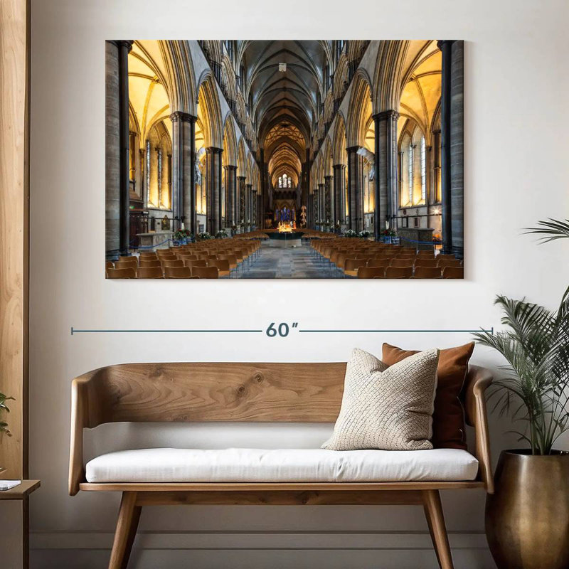 Nef Adella de la cathédrale de Salisbury, H 34 po x l 51 po