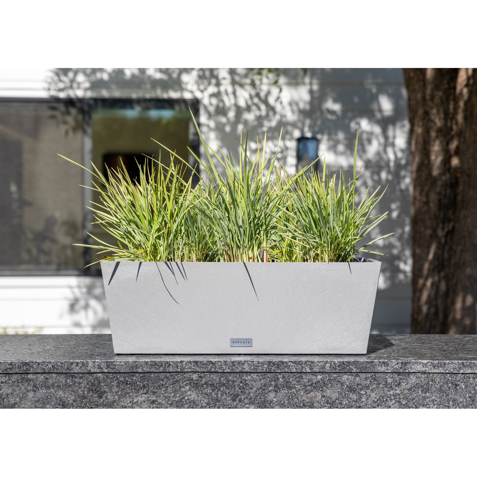 Pure Series Planter Box, Black, 9" H x 36" W x 10" D, Set of 2