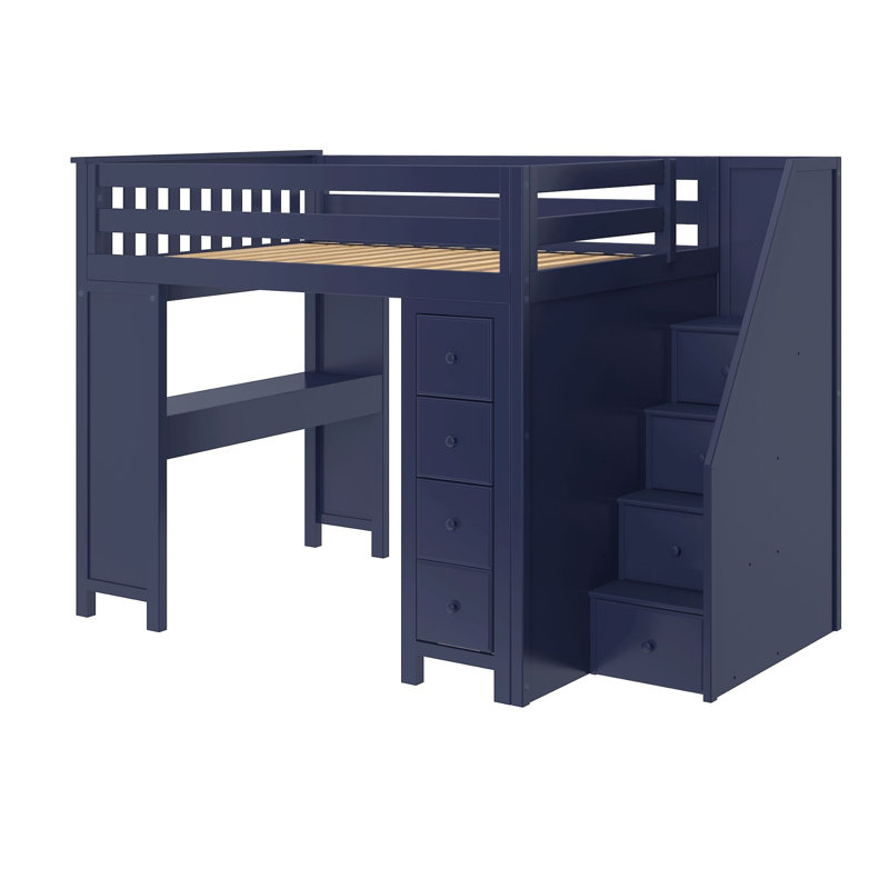 Lennon Kids Full Loft Bed, Blue