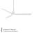 Swirl Matte White Indoor/Outdoor 3-Blade LED Smart Ceiling Fan With 2700K-3000K-4000K-5000K Selectable LED Light Kit and Remote Control Included, Works With Alexa and iOS or Android App-116690499