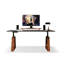 Bureau debout en bois massif noir et noyer-352219153