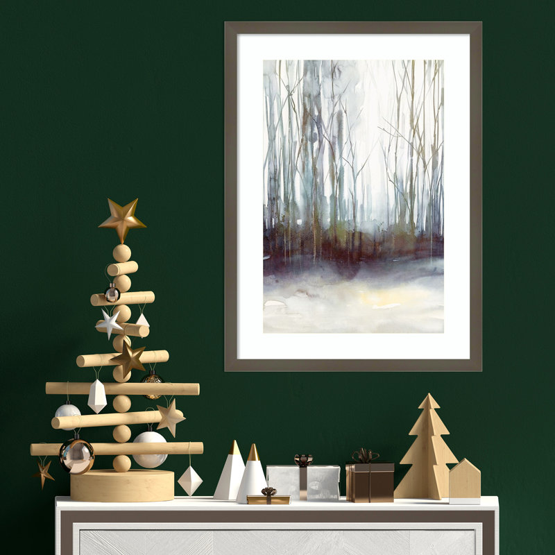 «Winter Storm» par Isabelle Z, impression sur bois encadrée, H 25 po x l 19 po