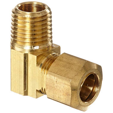 Plumbing N Parts 0.375 In. X 0.375 In. Brass Compression 90  Adapter_PNP-35515