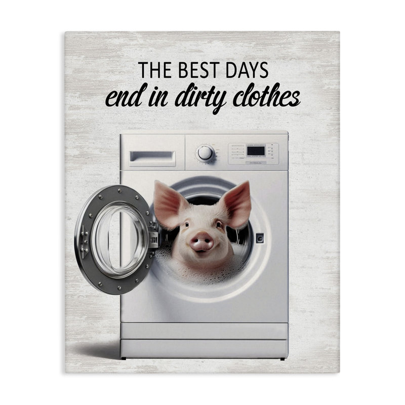 Best Days & Dirty Clothes Canvas, design by Lettered and Lined, 20" H x 16" W