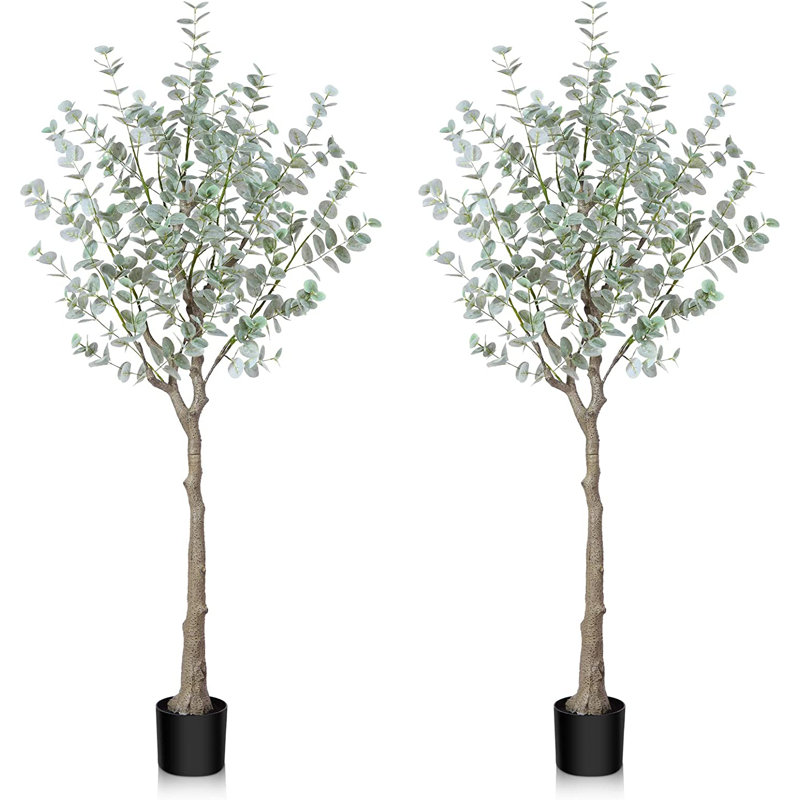 60'' Faux Eucalyptus Tree in Pot