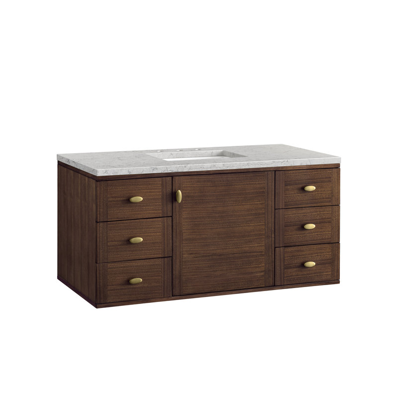 Amberly 48'' W Single Vanity, Eternal Jasmine Pearl