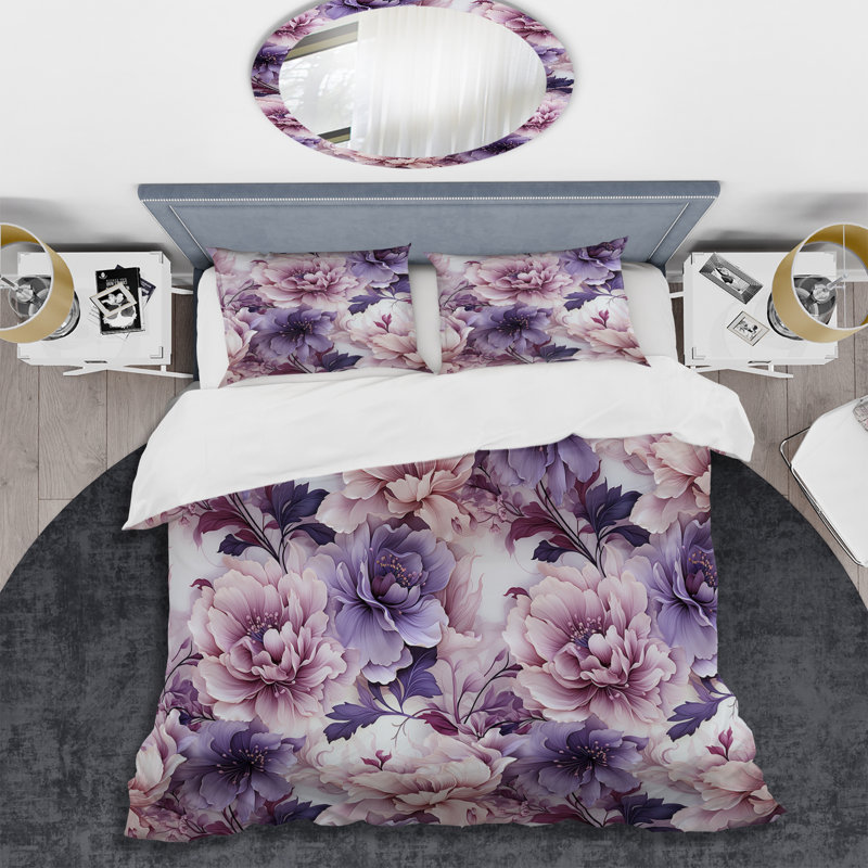 Ensemble de housse de couette Ethereal, Housse de couette pour grand lit et 2 taies décor
