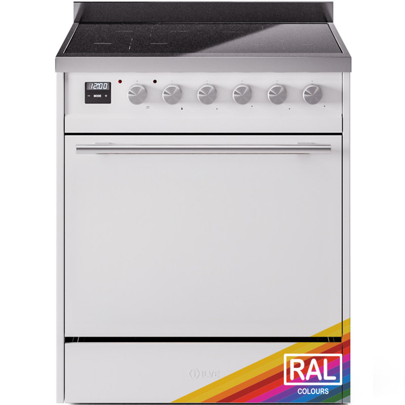 Cuisinière à induction 30 pouces avec 4 éléments à induction ILVE Professional Plus II Series (porte en verre)