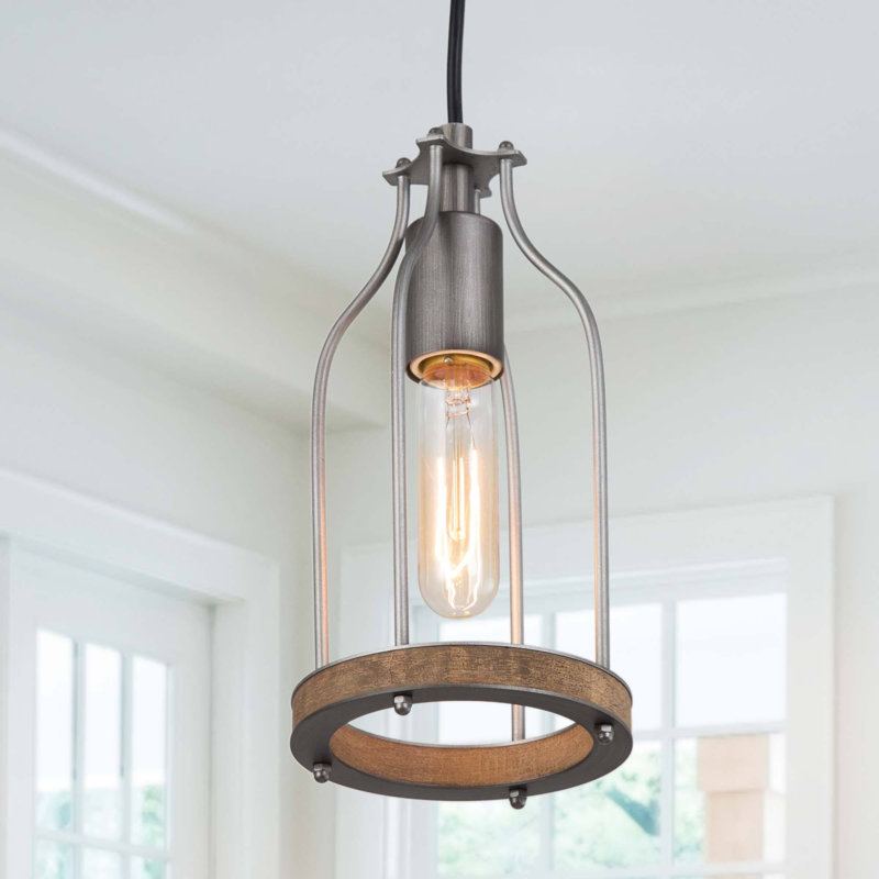 Luminaire suspendu cylindrique 1 lumière Mclemoore