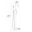 Double Handle Floor Mounted Tub Faucet-50685912