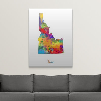 " Idaho Map " by Michael Tompsett