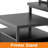 Bernydette Reversible L Shaped Computer Desk with Fabric File Drawers, Corner Desk with RGB LED Lights & Power Outlets & Monitor Stand-1290481290