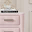 Table de chevet 3 tiroirs en velours-1678336554