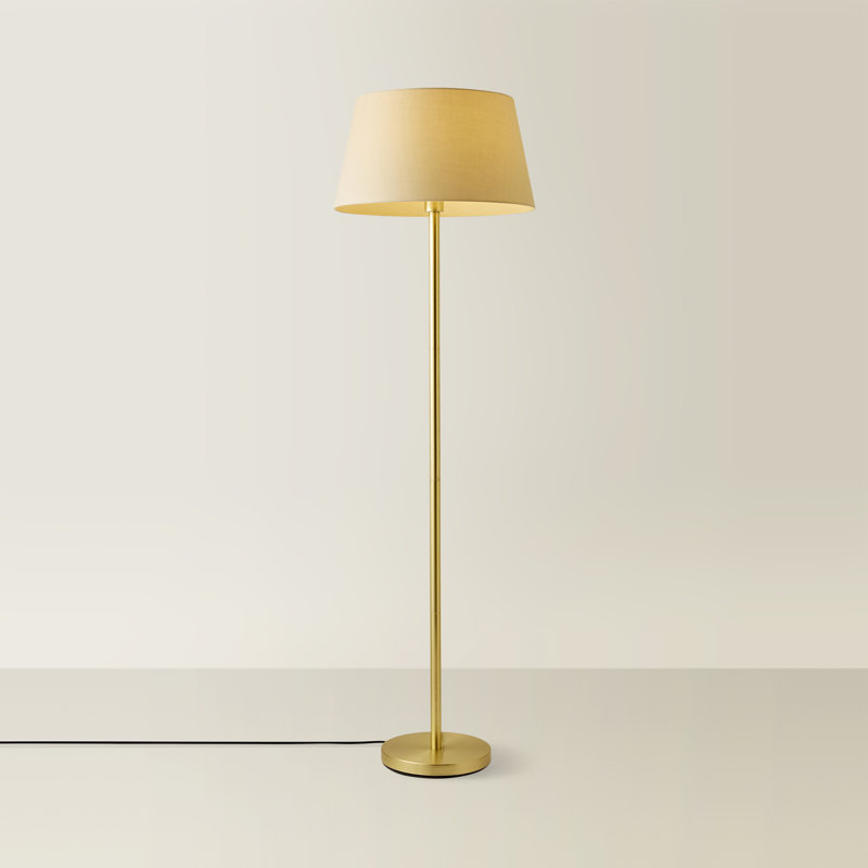 Bekbele 158cm Traditional Floor Lamp, No, Beige, Gold