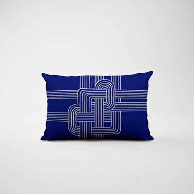 Polyester / Mélange de polyester Housse de coussin rectangulaire intérieure / extérieure lombaire et insert