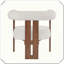Chaise d'appoint moderne rembourrée pour la maison-654005637
